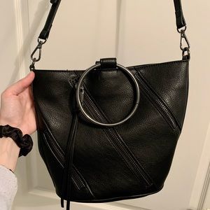 Joe’s Jeans Black Bag with Zipper Detailing